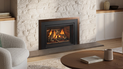 Medium gas insert with innovative infusion burner technology. The Gi29LU fits most existing masonry openings. It has standing pilot light and comes standard with a fan, remote control, and ceramic glass. 